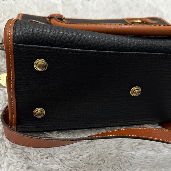 Dooney & Bourke Black and Tan Satchel - Picture 5 of 16
